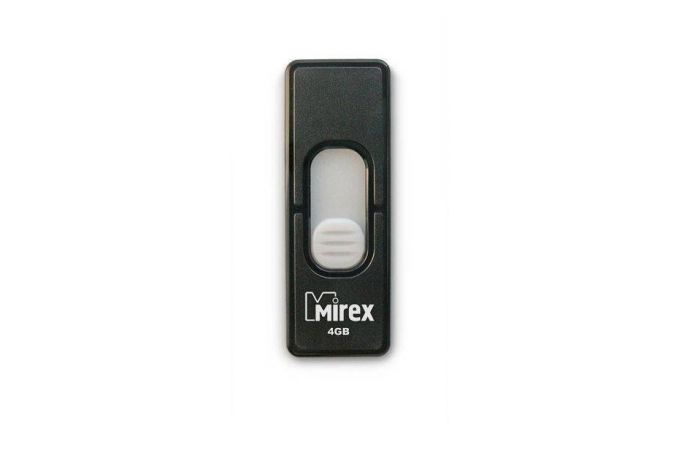 Флешка USB 2.0 Mirex HARBOR BLACK 4GB (ecopack)
