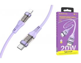 Кабель USB Type-C - Lightning BOROFONE BU37 PD (фиолетовый)