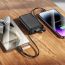 Универсальный дополнительный аккумулятор Power Bank BOROFONE BJ70 Source dual PD20W power bank with cable (10000mAh) (черный)