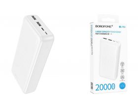 Универсальный дополнительный аккумулятор Power Bank BOROFONE BJ78A Clever (20000mAh) (белый)