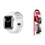 Ремешок для Apple Watch HOCO WA27 Flexible series stepped pattern solid color silicone strap (38/40/41 мм) белый
