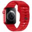 Ремешок для Apple Watch HOCO WA27 Flexible series stepped pattern solid color silicone strap (38/40/41 мм) красный