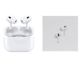 Наушники вакуумные беспроводные AirPods PRO 2 без шумоподавления (copy orig) (копия оригинала) (белый) (л)