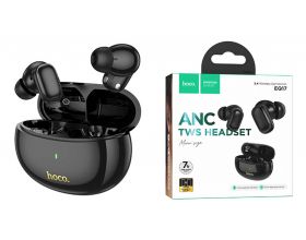 Наушники вакуумные беспроводные HOCO EQ17 Praise ANC noise cancelling (полуночный черный)
