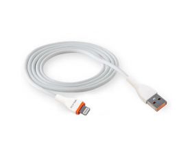 Кабель USB "WALKER" C565 для Apple 30W, поддержка QC, белый