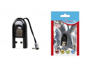 Картридер Smartbuy 710, USB 2.0 - MicroSD, черный (SBR-710-K)