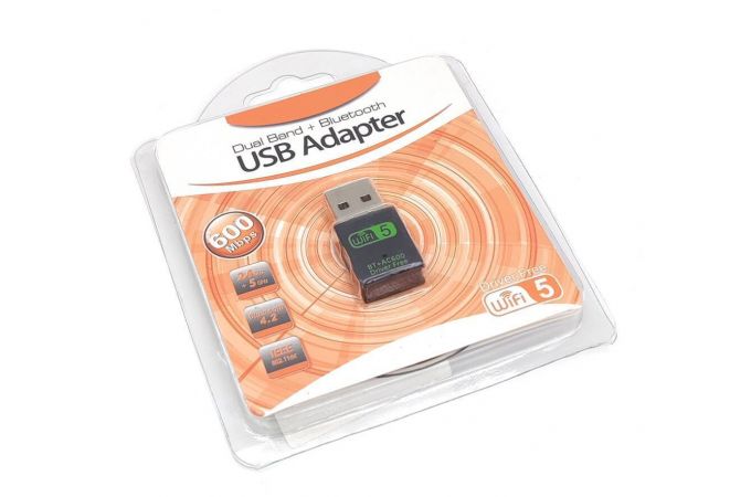 Адаптер USB WiFi 600/Bluetooth 5.0 (USB2.0)