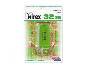 Флешка USB 3.0 Mirex CHROMATIC GREEN 32GB (ecopack)