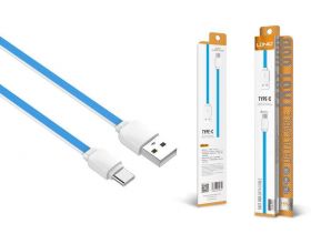 Кабель USB – USB Type-C LDNIO XS-07 2.1A медь: 60 жил (голубой) 1м (У)