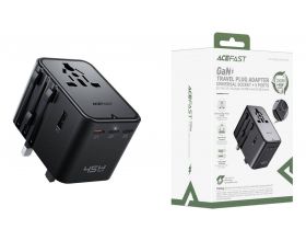Сетевое зарядное устройство ACEFAST Z8 PD45W GaN (3*USB-C+2*USB-A) multifunctional Black (черный)