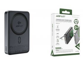 Универсальный дополнительный аккумулятор Power Bank ACEFAST M11 PD30W Qi2 10000 Magnetic Wireless Charging Black (черный)