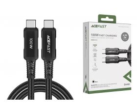 Кабель USB Type-C - USB Type-C ACEFAST C4-03 100W aluminum alloy charging data cable Black (черный)
