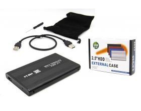 Кейс для HDD/SSD 2.5'' USB2.0 - SATA маталл (S254U2_Black)