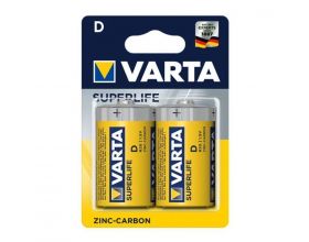 Батарейка солевая VARTA R20/2BL SUPERLIFE 2020 (цена за блистер 2 шт)