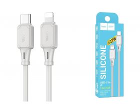 Кабель USB Type-C - Lightning HOCO X101 PD27W (серый) 1м (силиконовый)