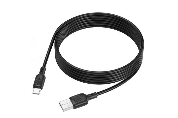 Кабель USB - USB Type-C BOROFONE BX113, (черный) 2м силиконовый