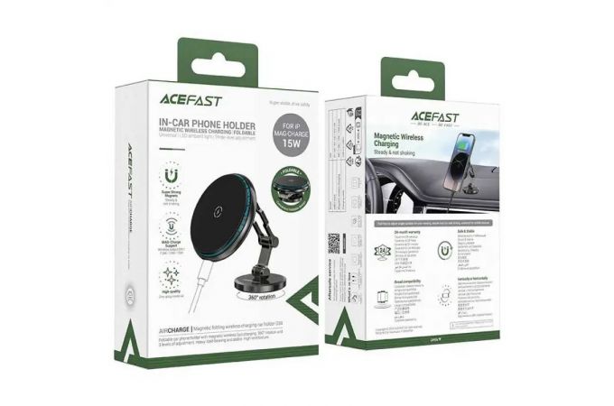 Держатель автомобильный для телефона ACEFAST D30  магнитный MagSafe 15w (Черный)