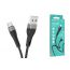 Кабель USB - USB Type-C BOROFONE BX46  (черный) 1м (силиконовый)