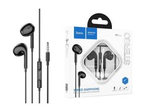 Наушники вакуумные проводные HOCO M1 Max crystal earphones (черный)