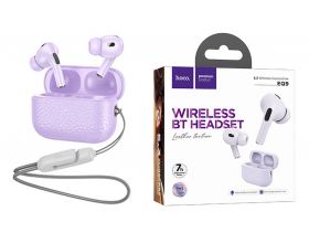 Наушники вакуумные беспроводные HOCO EQ9 Duke true wireless BT headset (фиолетовый)