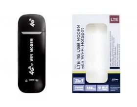4G USB модем LTE Wi-Fi HotSport  (черный)