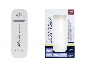 4G USB модем LTE Wi-Fi HotSport  (белый)