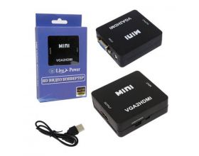 Адаптер H126 Mini VGA2HDMI 1080p Converter (Black)