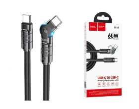 Кабель USB Type-C - USB Type-C HOCO U118 60W (черный) 1м