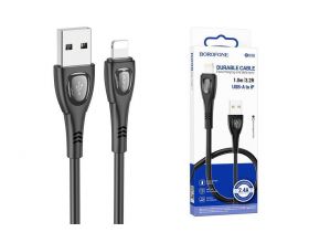 Кабель USB - Lightning BOROFONE BX98 2,4A (черный) 1м