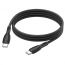 Кабель USB Type-C - USB Type-C BOROFONE BX86, PD60W (черный) 1м силиконовый