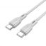 Кабель USB Type-C - USB Type-C BOROFONE BX99, PD60W (серый) 1м силиконовый