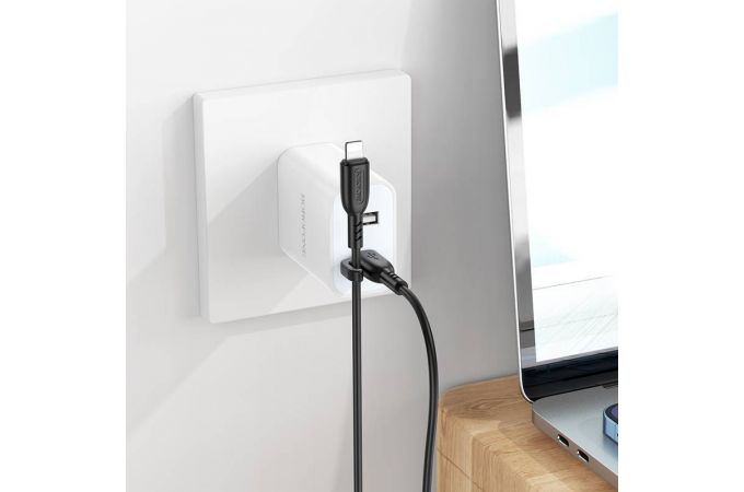 Кабель USB Type-C - Lightning BOROFONE BX91 (белый) 1м