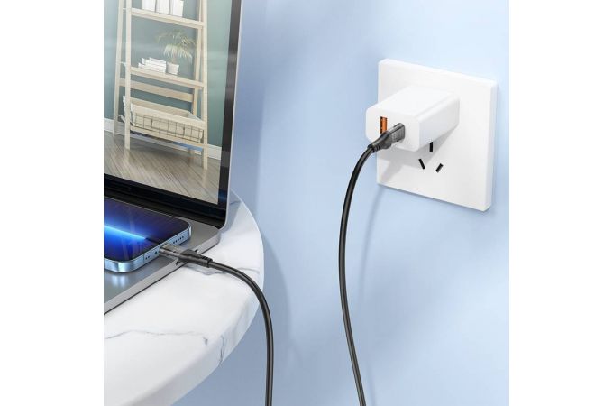 Кабель USB Type-C - Lightning BOROFONE BU37 PD (черный)