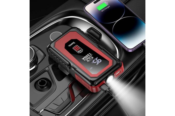 Пуско-зарядное портативное устройство HOCO QS3 Victory car emergency starter power bank (10000mAh) черный