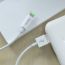 Кабель USB - Lightning HOCO X43, 2,4A (белый) 1м (LED индикатор)