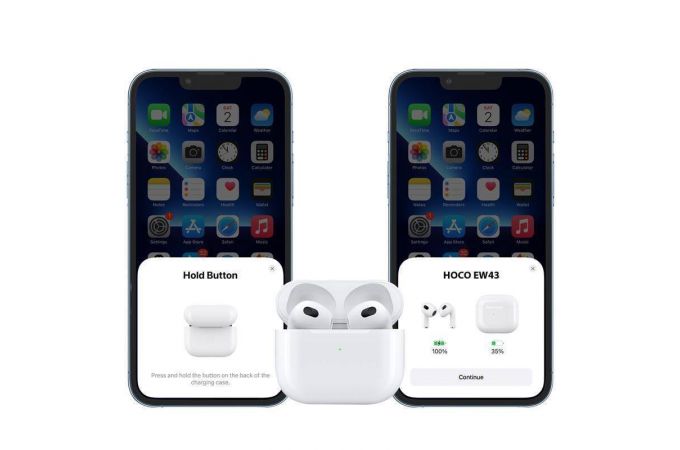 Наушники вакуумные беспроводные HOCO EW43 Lucky sound TWS bluetooth earphone Bluetooth (белый)