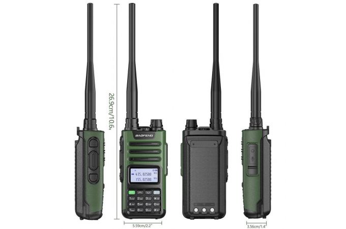 Рация Baofeng UV-13 PRO V2 Зеленая (UHF/VHF)