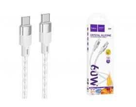 Кабель USB Type-C - USB Type-C HOCO X99 PD60W (серый) 1м