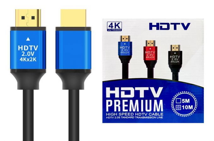 Кабель HDMI (папа - папа) 10 м (V2.0) 4K в коробке