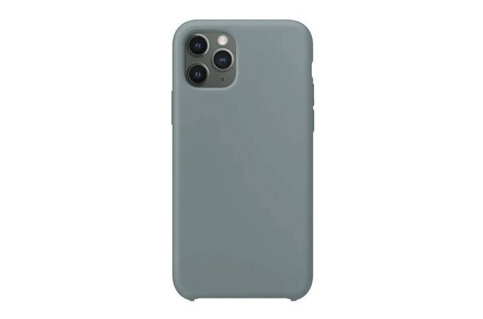 Чехол для iPhone 11 (6.1) Silicone Case Soft Touch (пепельно-бирюзовый)