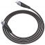 Кабель USB Type-C - Lightning HOCO U95, 3A PD20W (черный) 1,2м (в оплетке, с усилением сгиба)