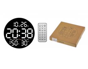 Настенные часы Орбита OT-CLW15 Белые (температура, влажность)