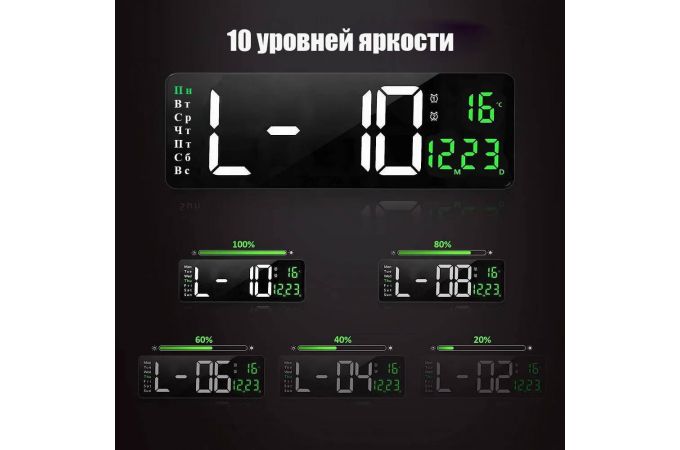 Настенные часы Орбита OT-CLW19 Белые (температура)