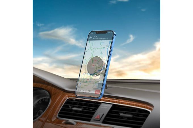 Держатель автомобильный для телефона BOROFONE BH63 Graceful metal magnetic магнитный на панель черный