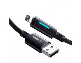 Кабель USB - Lightning BASEUS Lit fast charging 2.4A 1M cluster Black (черный)