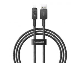Кабель USB - Lightning BASEUS Unbreakable Series Fast Charging 2.4A 2m Cluster Black (черный)