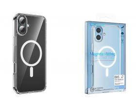 Чехол силиконовый для iPhone 16 Pro (6,7)  BOROFONE Ice Shield series magnetic тонкий (прозрачный)