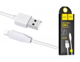 Кабель USB - Lightning HOCO X1, 2A (белый) 1м