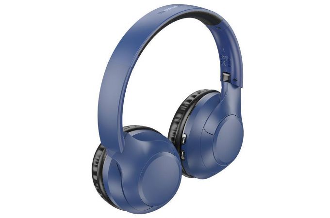 Наушники мониторные беспроводные BOROFONE BO23 Glamour wireless headset Bluetooth (синий)