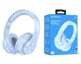 Наушники мониторные беспроводные BOROFONE BO24 Gratified wireless headset Bluetooth (синий)